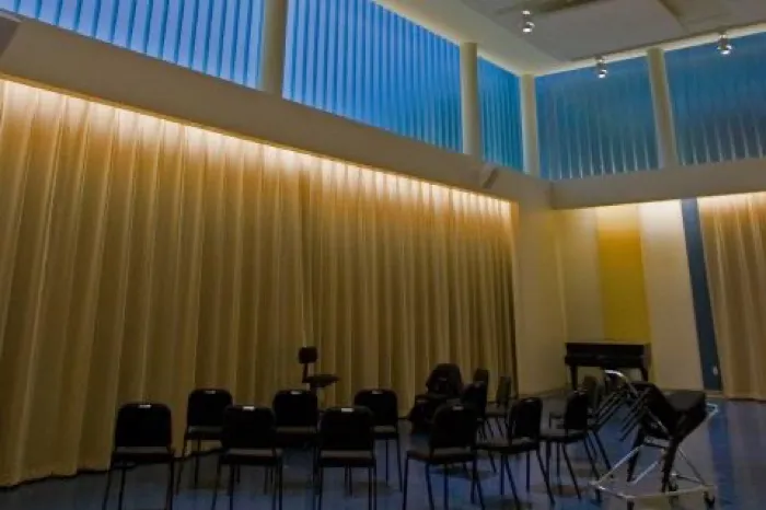 Production art for Granoff Music Center Colloquium: The “Making Of” the Perry and Marty Granoff Music Center