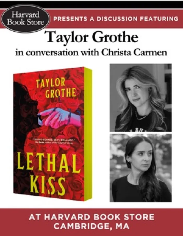 Production art for Taylor Grothe at Harvard Book Store
