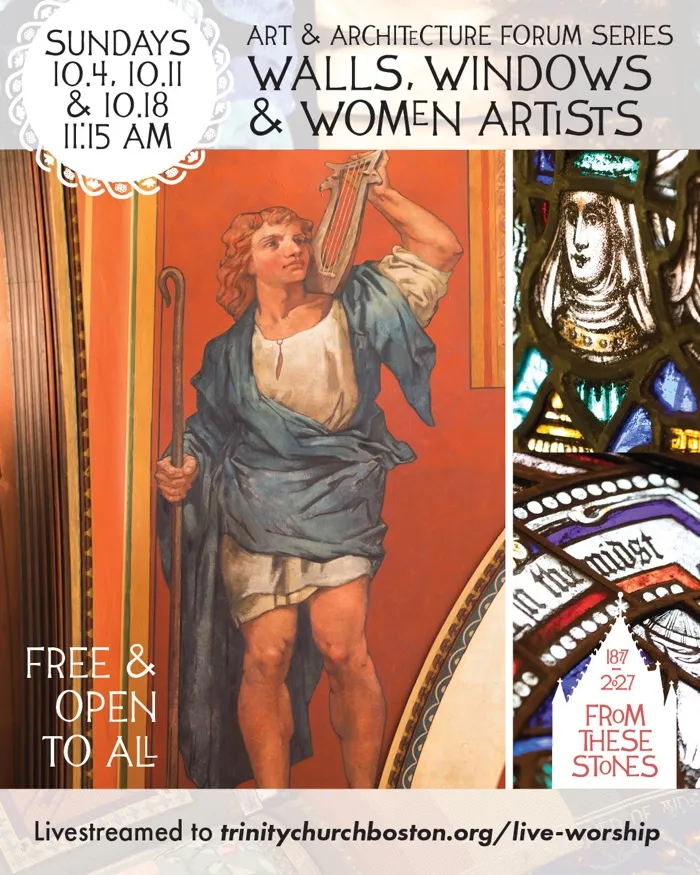 Production art for Forum Series: Walls, Windows, and Women Artists