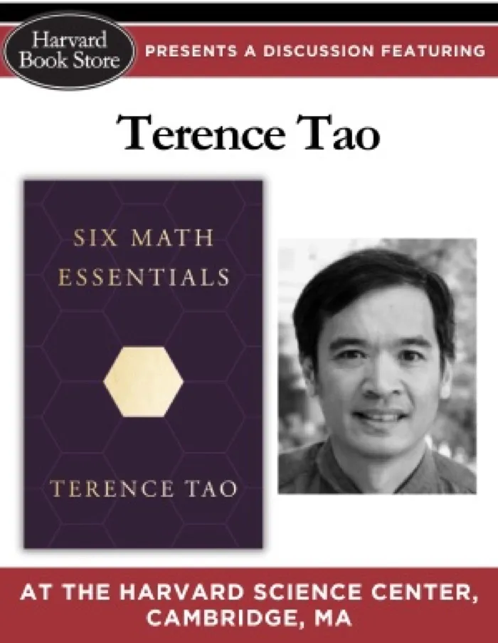 Production art for Terence Tao at the Harvard Science Center