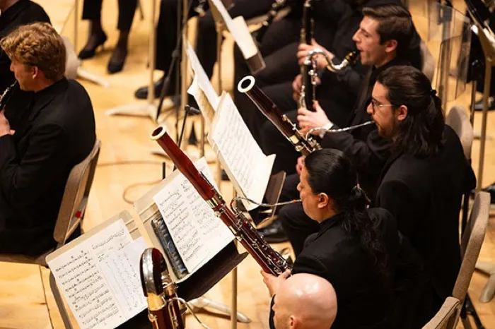 Production art for BU Wind Ensemble: America 250, Part 2