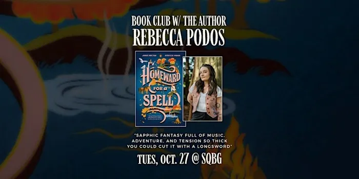 Production art for Book Club w/ the Author, "Homeward for a Spell" by Rebecca Podos