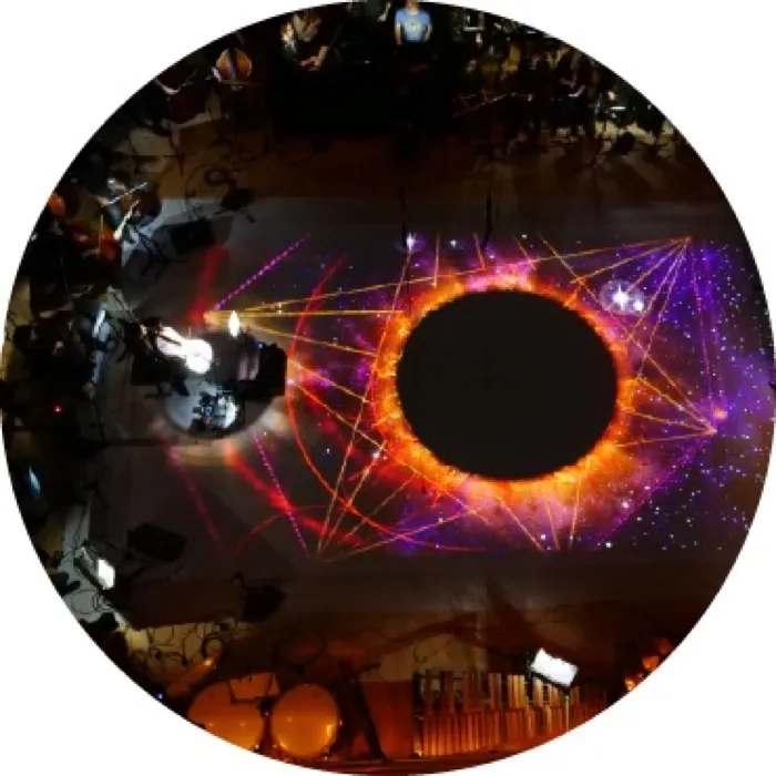 Production art for Bowie Cello Symphonic: Aura, Blackstar Visualized