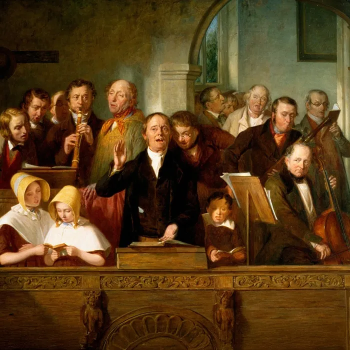 Production art for Christmas in Olde/New England