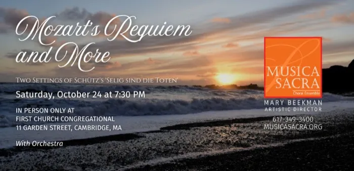 Production art for Mozart's Requiem and More