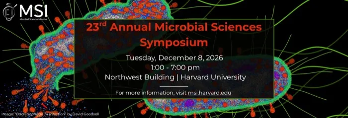Production art for 23rd Annual Microbial Sciences Symposium
