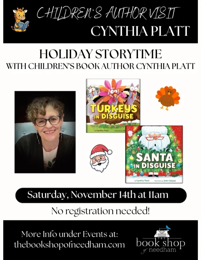 Production art for Holiday Storytime with Cynthia Platt, author of Turkeys In Disguise & Santa In Disguise