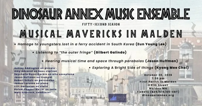 Production art for Musical Mavericks in Malden