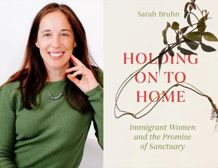 Production art for Sarah Bruhn, author of Holding On to Home: Immigrant Women and the Promise of Sanctuary