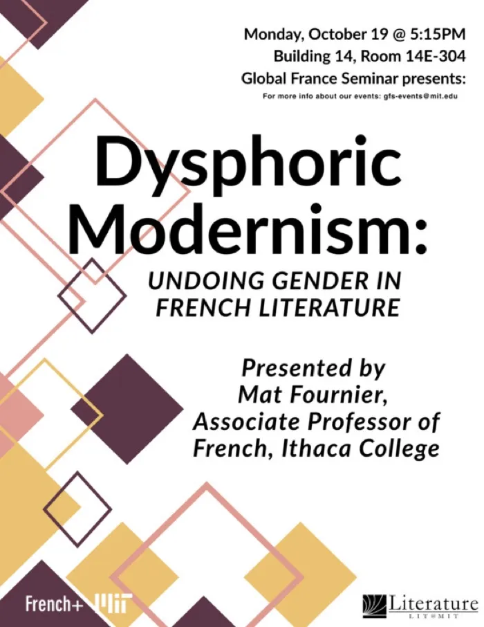 Production art for Mat Fournier: Undoing Gender in French Literature