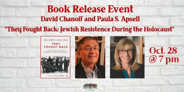 Production art for Book Release Event: They Fought Back (David Chanoff & Paula S. Apsell)