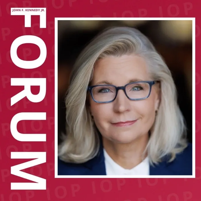 Production art for Patriotism and Principles with former congresswoman Liz Cheney