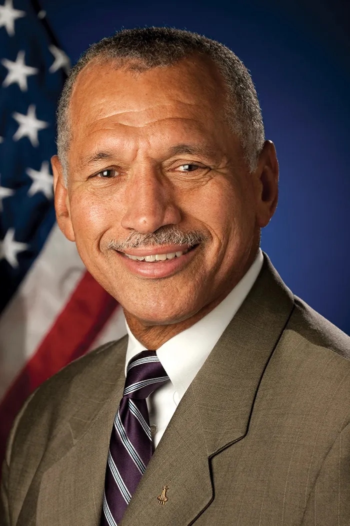 Production art for Boston Speakers Series: Charles F. Bolden Jr.