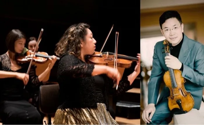 Production art for Orpheus Chamber Orchestra with Paul Huang, violin