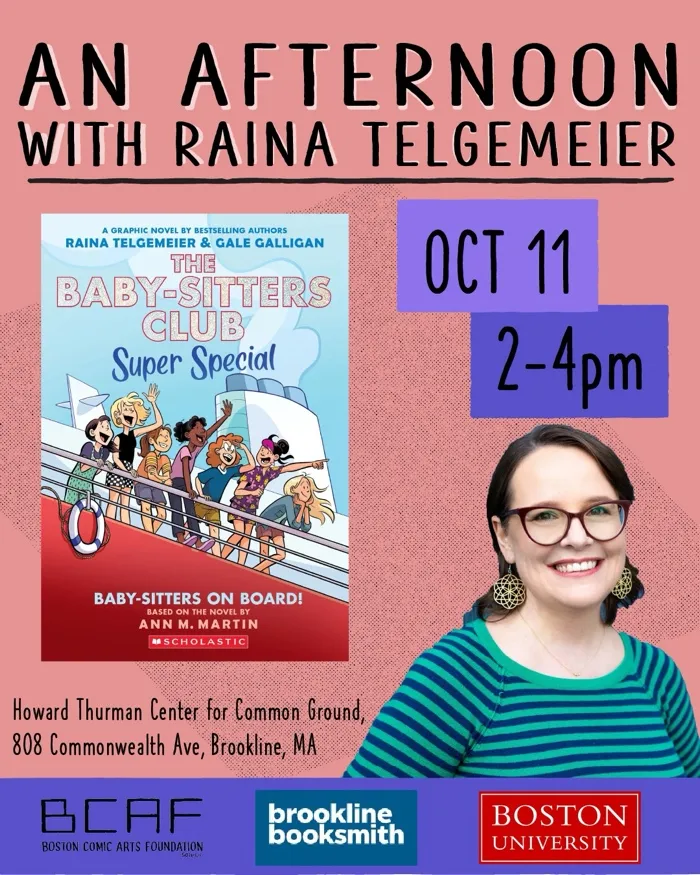 Production art for An Afternoon with Raina Telgemeier