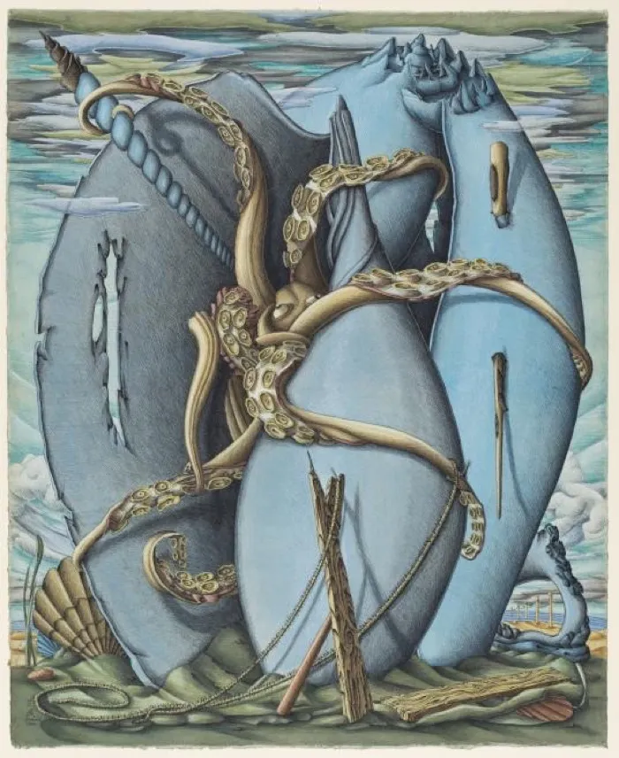 Production art for Gallery Talk: _Alfonso Ossorio: Line and Lineage_