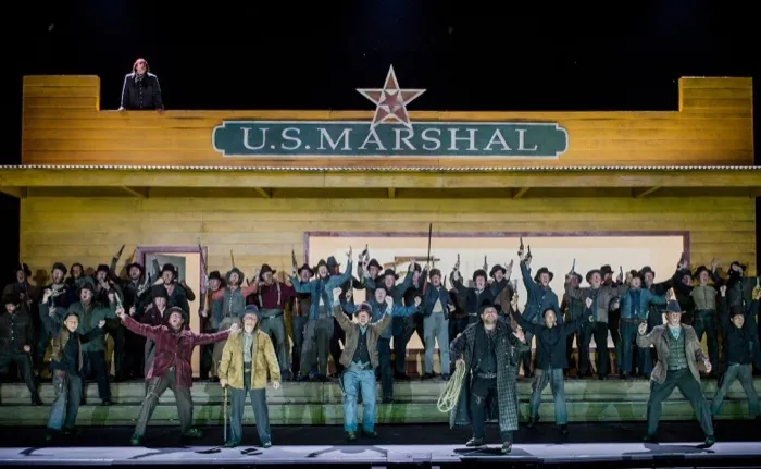 Production art for La Fanciulla del West (Met Opera Live in HD)