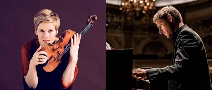 Production art for Isabelle Faust & Kristian Bezuidenhout