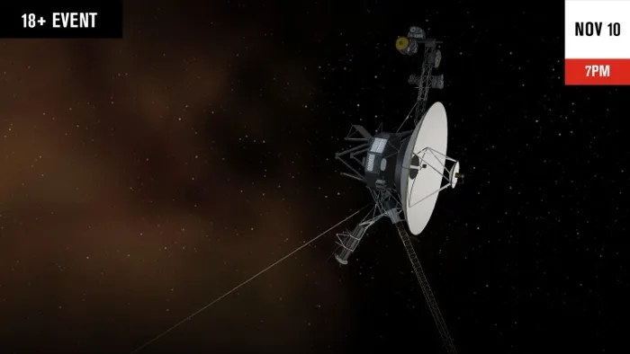 Production art for Beyond the Telescope: Voyager 1's Journey to One Light Day