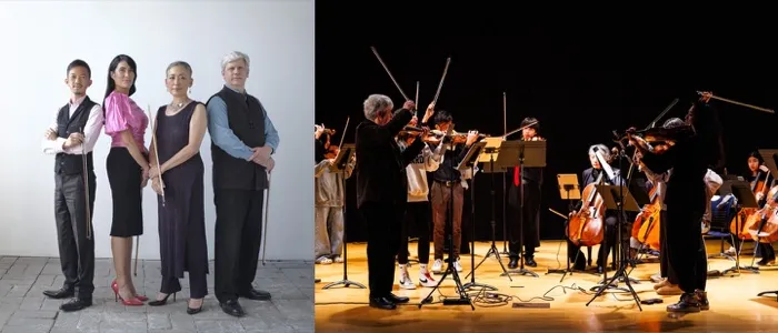 Production art for Stringfest: Borromeo Quartet with Boston String Academy