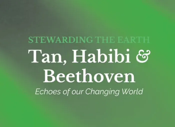 Production art for Tan, Habibi & Beethoven: Echoes of our Changing World