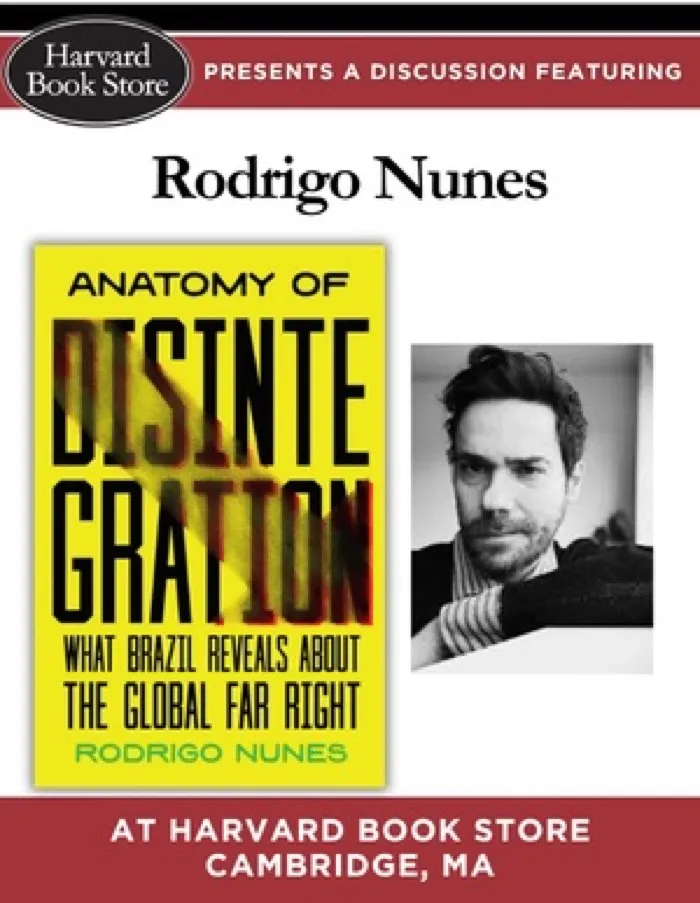 Production art for Rodrigo Nunes at Harvard Book Store