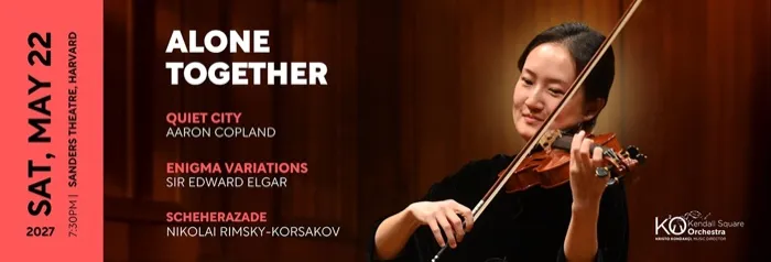 Production art for Kendall Square Orchestra presents Alone Together