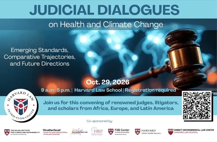 Production art for Judicial Dialogues on Health and Climate Change