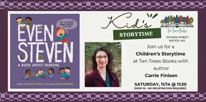 Production art for Kid's Story Time: Carrie Finison, Even Steven: A Book About Sharing
