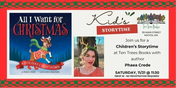 Production art for Kid's Story Time: Phaea Crede, All I Want For Christmas: A Holiday Countdown