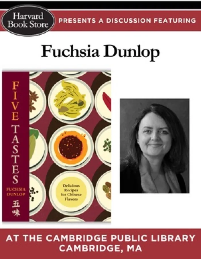 Production art for Fuchsia Dunlop at the Cambridge Public Library