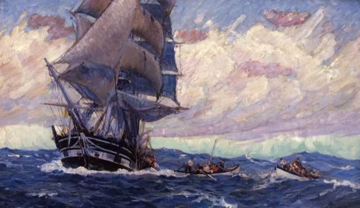 Production art for A Day in the Life of the Lagoda: A Whaling Ship