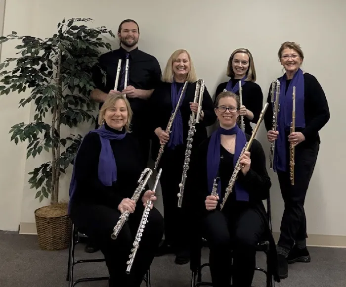 Production art for Willow Flute Ensemble: Sparkling Flutes — Sounds of the Season