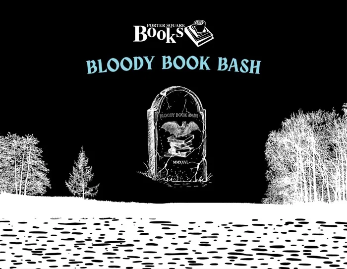Production art for Third Annual Bloody Book Bash at Boston Edition