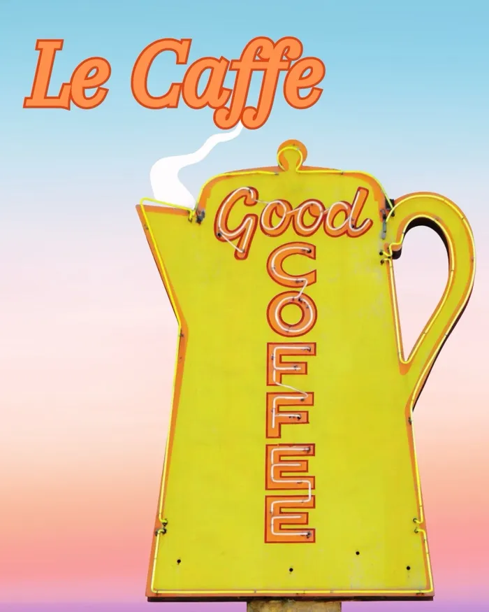 Production art for Le Caffe
