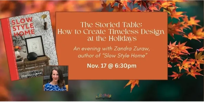 Production art for The Storied Table: Timeless Holiday Design (Zandra Zuraw)