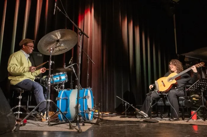 Production art for Kim Perlak & Francisco Mela Duo