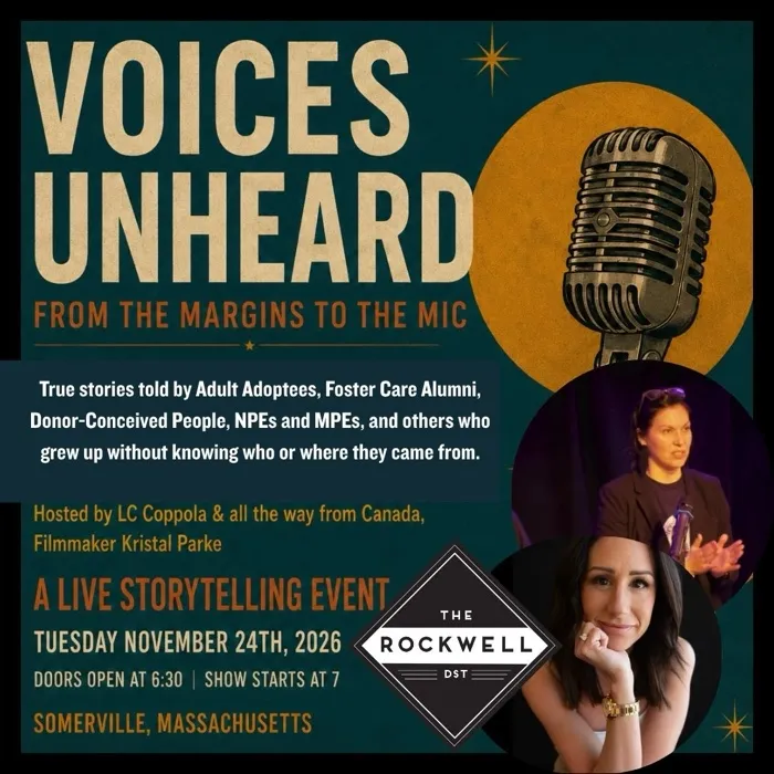 Production art for Voices Unheard: From the Margins to the Mic