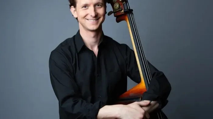 Production art for Artistry in Action: String Masters Series—Caleb Quillen, Double Bass
