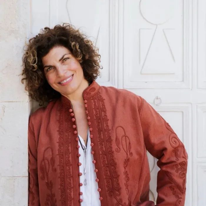 Production art for "A House In The Lebanese Mountains” - A Conversation with Author and Hotelier Sarah Trad