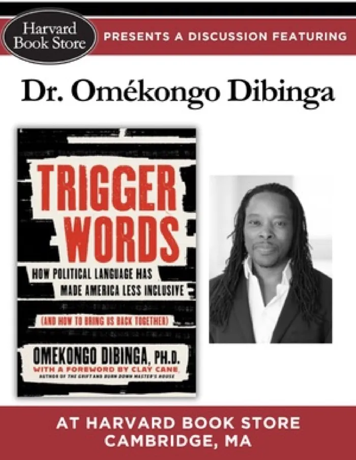 Production art for Dr. Omékongo Dibinga at Harvard Book Store