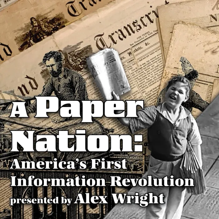 Production art for Mill Talk: A Paper Nation: America's First Information Revolution