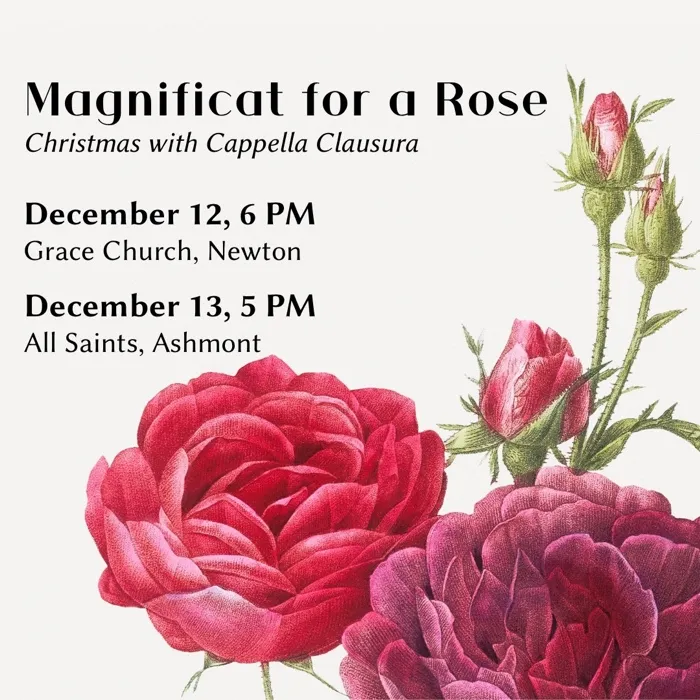 Production art for Magnificat for a Rose: Christmas with Cappella Clausura