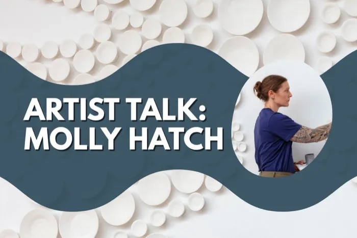 Production art for Artist Talk: Molly Hatch