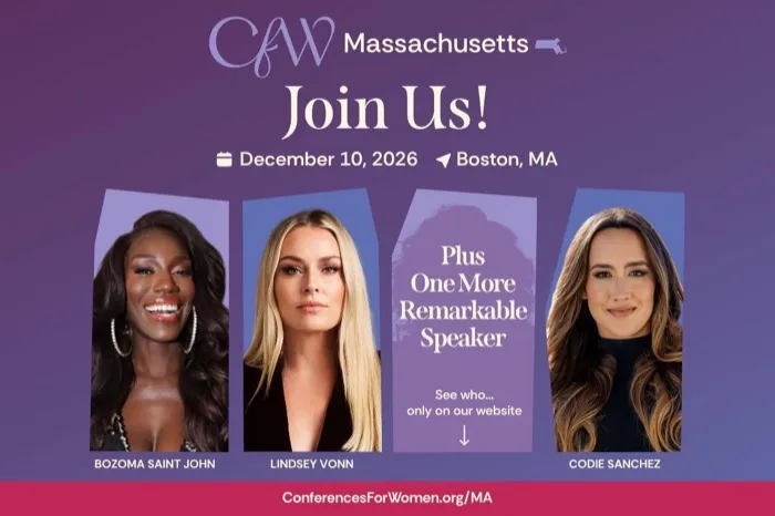 Production art for The Massachusetts Conference for Women 2026