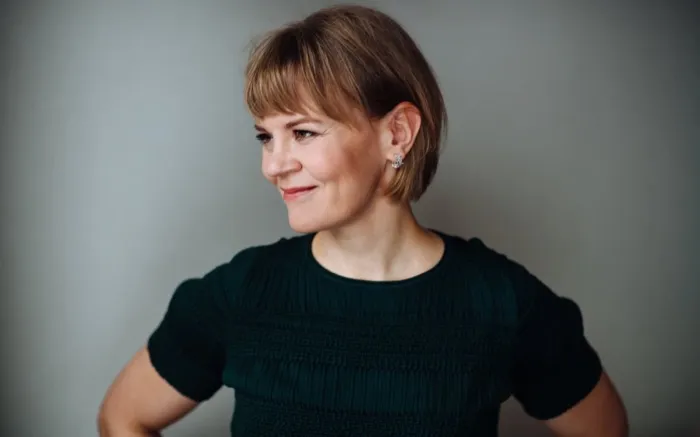Production art for Susanna Mälkki conducts Dukas, Saint-Saëns, Saariaho, & Ravel