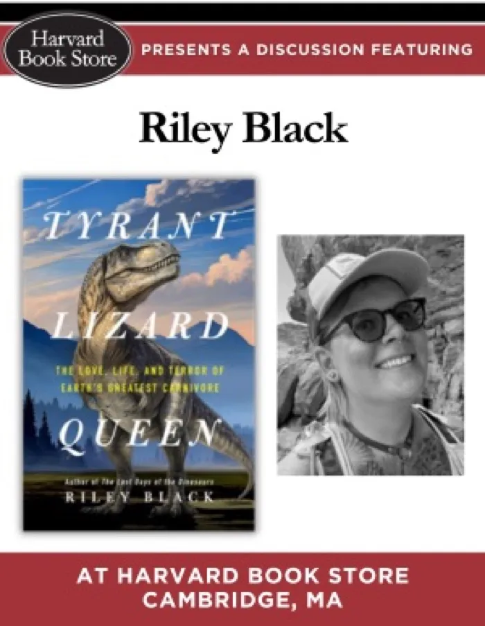 Production art for Riley Black at Harvard Book Store