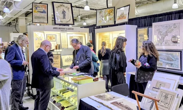 Production art for 48th Boston International Antiquarian Book Fair