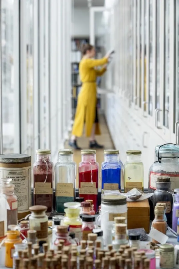 Production art for Art Study Center Seminar: A Closer Look at the Forbes Pigment Collection