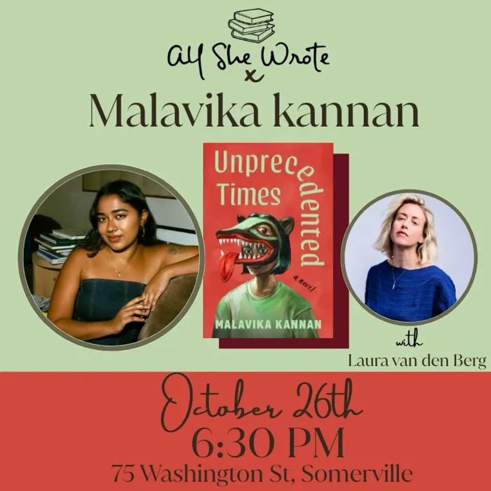 Production art for ASWB Presents: Author Malavika Kannan